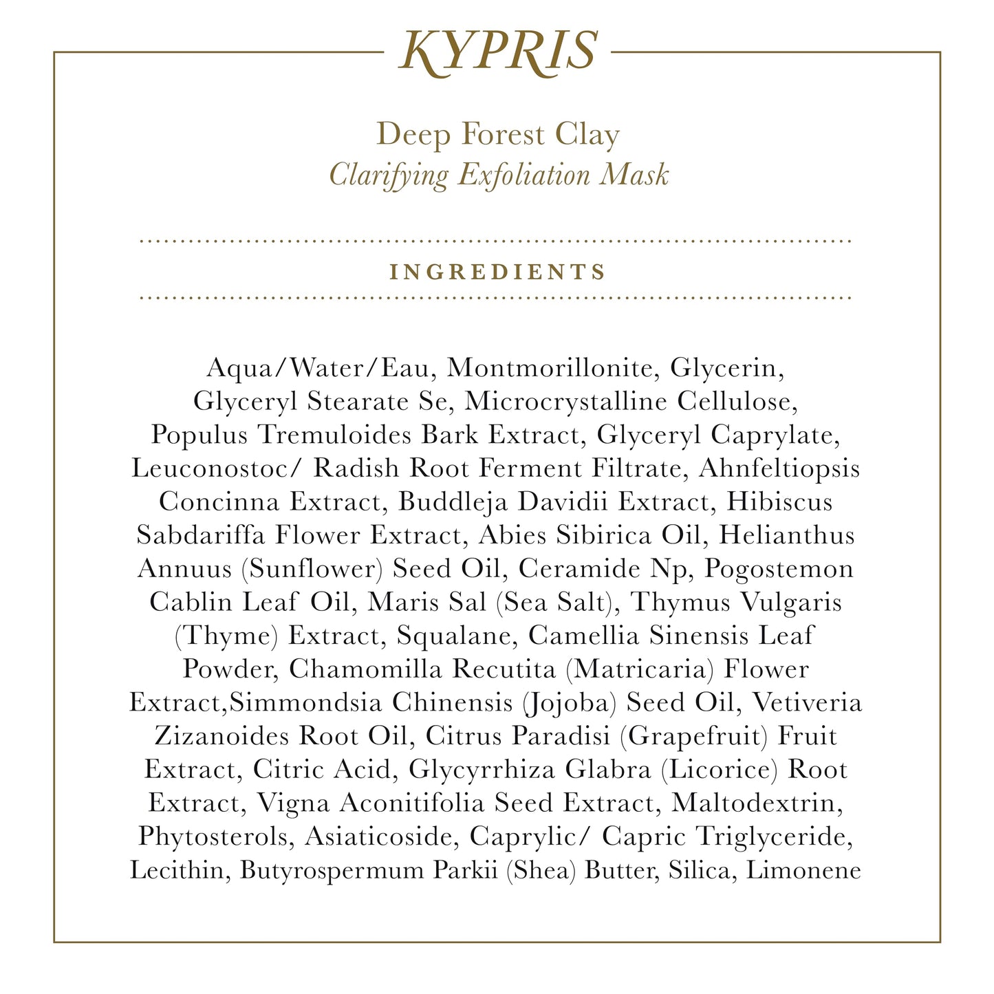 KYPRIS Clarifying Exfoliation Physical Botanicals