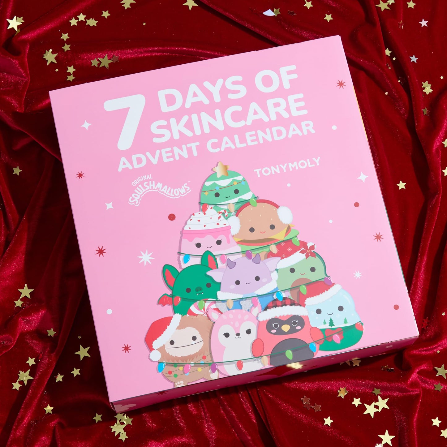 TONYMOLY x Squishmallows Advent Calendar 2025 – 7-Day Skincare Advent Calendar with Hand Cream, Lip Gloss, Sheet Masks & Cute advent calendar for girls