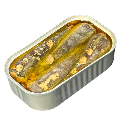 Fantis – Sardines in Oil – Wild-Caught, Premium Quality Spanish Sardines, Keto-Friendly, Ready to Eat, High Protein Seafood Snack, 4.375 oz, Pack of 6