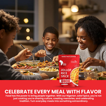 COLOUR FLAVOUR Jollof Rice Seasoning | Authentic Nigerian Spice Blend for Smoky Jollof | Organic African Cooking Spices with Herbs & Superfoods | Gluten Free | 7oz