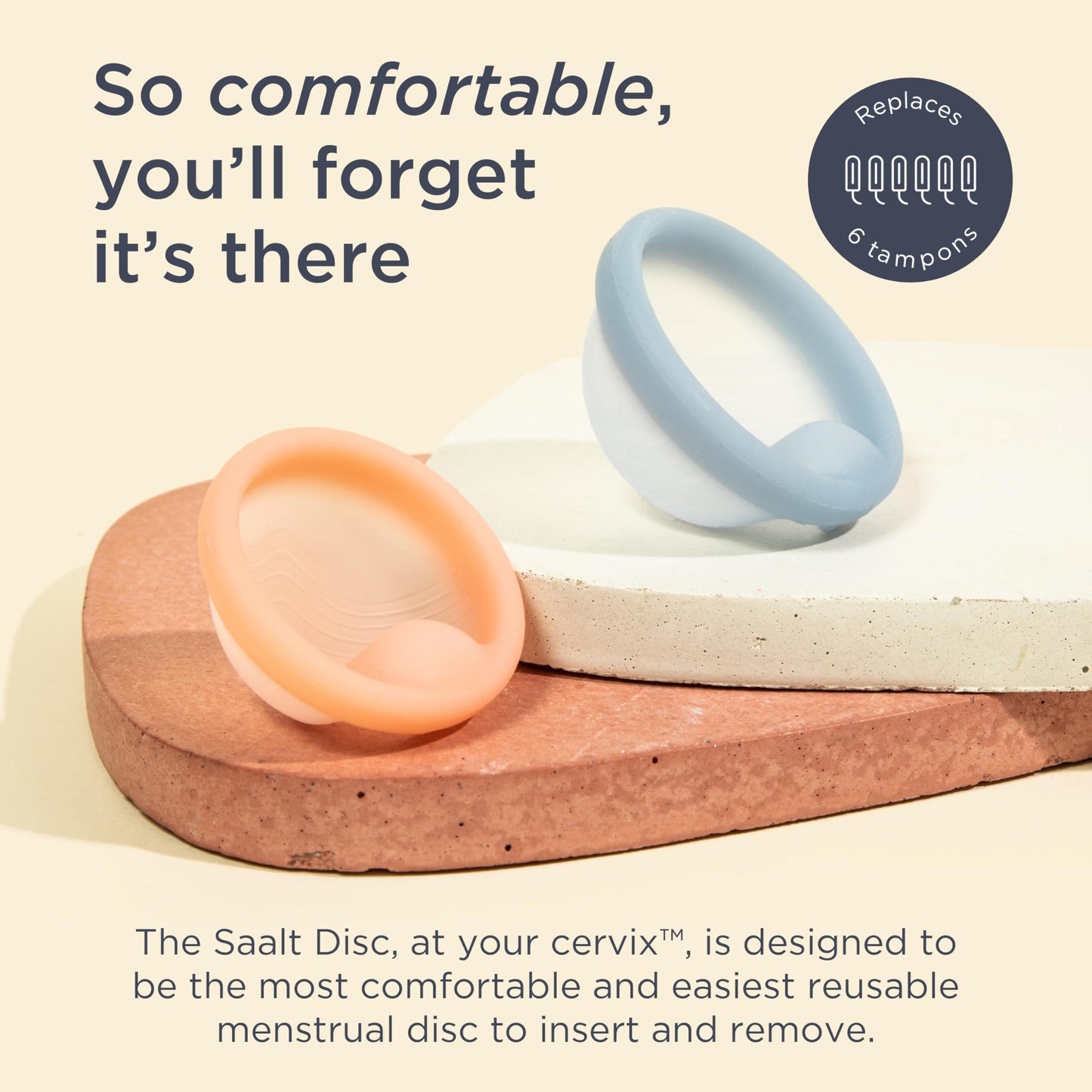 Saalt Menstrual Disc Duo with Steamer – Reusable Period Discs in Two Sizes + Steamer for Easy Cleaning, Sustainable and Comfortable Menstrual Care