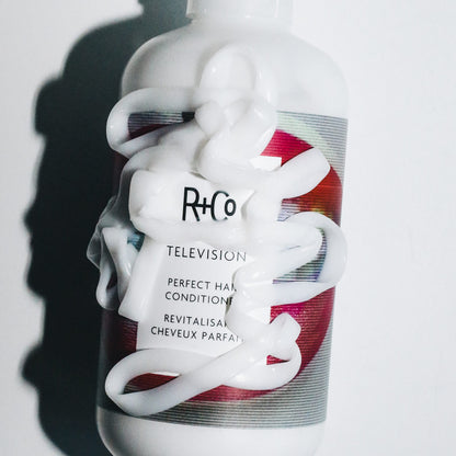 R+Co TELEVISION Perfect Hair Conditioner – Retail Liter Hydrating & Smoothing Hair Conditioner, Adds Shine & Softness, All Hair Types