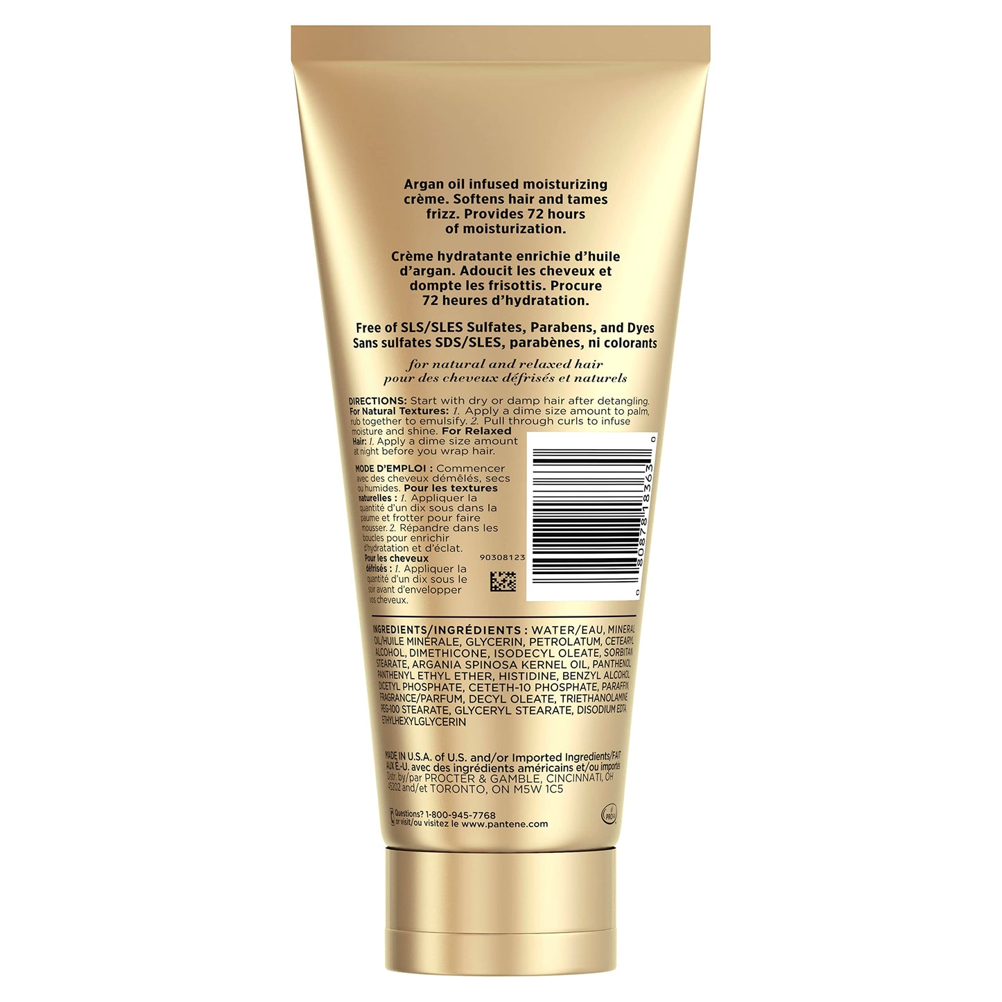 Pantene Gold Series Hydrating Butter-Cream, 6.8 oz
