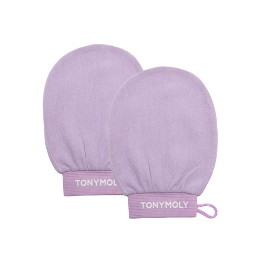 Plum Bum K-Spa Exfoliating Glove – Korean Spa-Inspired Body Scrub Mitt for Deep Exfoliation, Smooth Skin & Glow, Reusable Biodegradable Viscose, 2 Pack