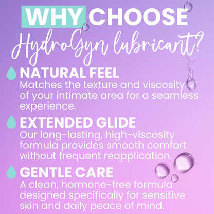 Feminine Care Bundle – Hydro GYN Vaginal Moisturizer (4 oz) with Reusable Applicator + pH-Balanced Feminine Wash – Hydrates, Soothes & Supports Intimate Comfort for Women