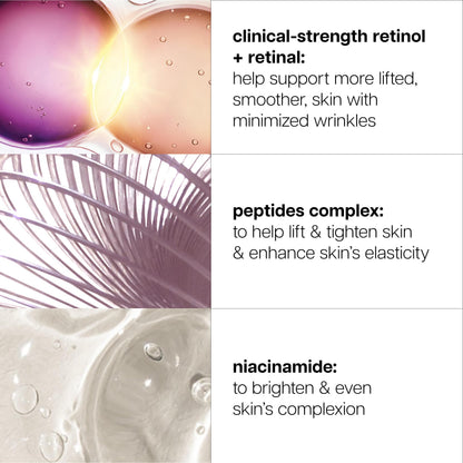 philosophy ultimate miracle worker lift & firm face & neck serum – with encapsulated retinol & retinal ­– anti-aging serum ­– peptide complex – for all skin types
