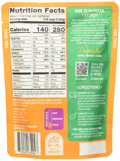 Somos, Beans Refried Spicy, 10 Ounce