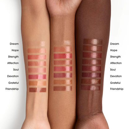 bareMinerals Dewy Lip Gloss-Balm, Hydrating Lip Gloss + Tinted Lip Balm Hybrid, Shine Finish + 24HR Hydration, For Soft + Smooth Lips, Non-Sticky, Vegan