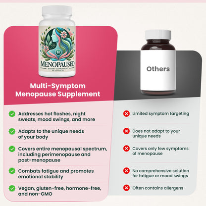 Menopause Supplements for Women -Women Multivitamin for Wellness & Vitality -Herbal Support for Hormone Balance & Emotional Comfort -Ideal for Hot Flash & Night Sweat -90 Capsule