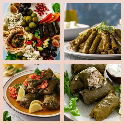 Bake and Tango Spicy Stuffed Grape Leaves with Olive Oil, 14 oz | Authentic Mediterranean Recipe, Premium Quality, Ready-to-Eat, Vegan and Gluten-Free Appetizer or Snack