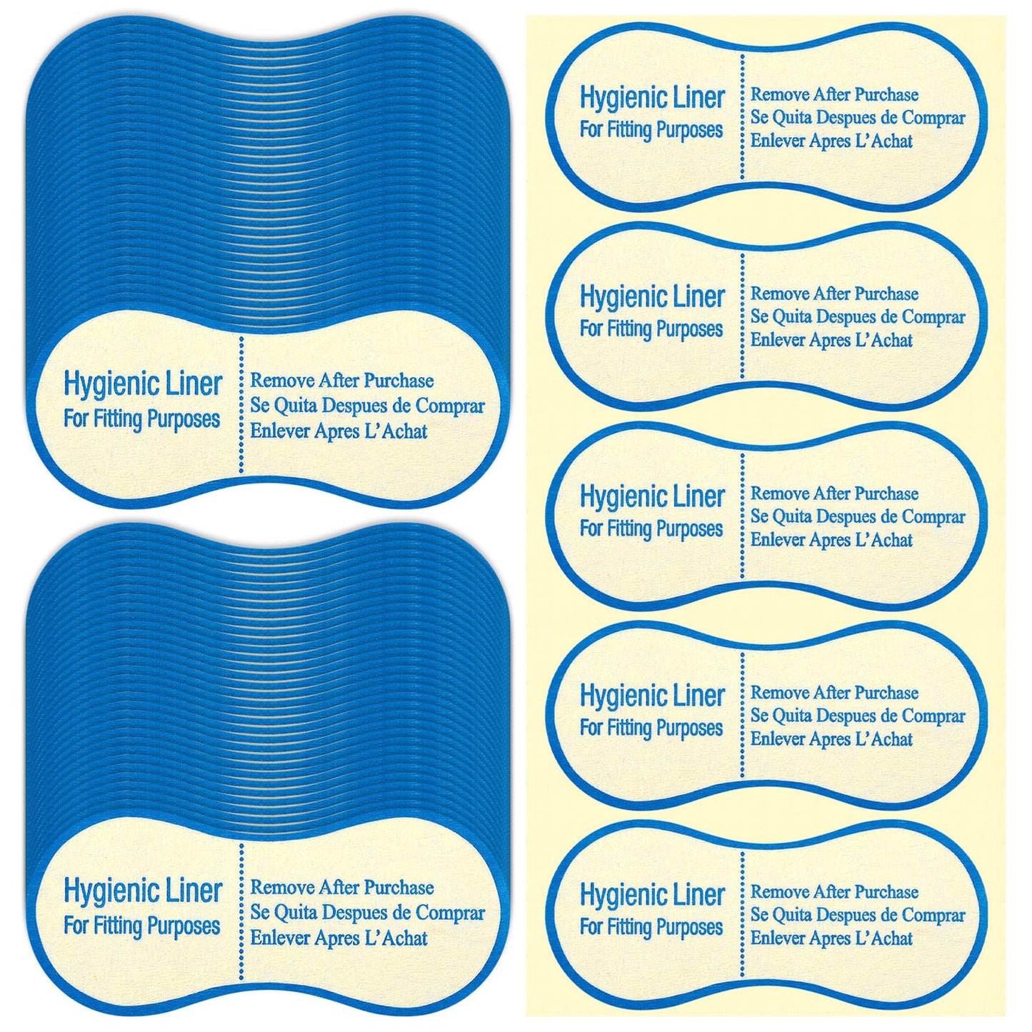 500 Pcs Adhesive Protective Hygiene Try on Sticker Hygiene Strip Bulk for Swimwear Underwear Panty Liners Bikini
