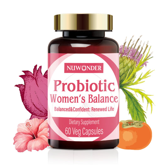 Prebiotics and Probiotics for Women – Vaginal Probiotics Blend, Natural Prebiotics, Herbal Support, Promote Feminine Health & Intimate Balance, Eliminate Vaginal Odors & pH Balance, 60 Capsules.