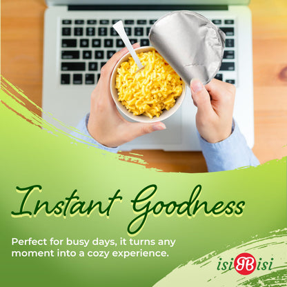 isiBisi Gluten-Free SpeedyPasta Cheese Pasta Cups - Microwavable-Ready Baby Rigatoni Noodles, Non-GMO, 100% Made in Italy