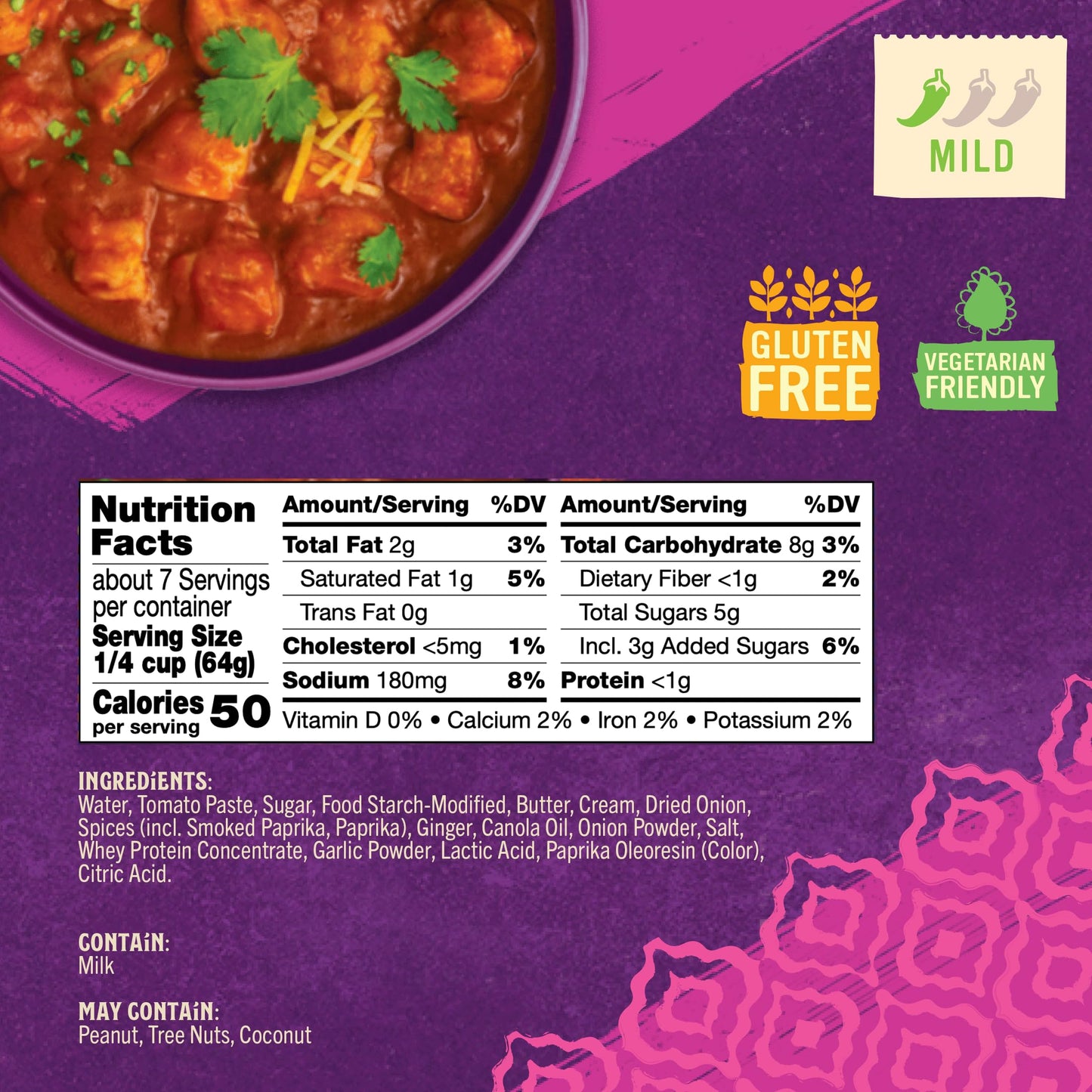 Patak’s Tandoori Simmer Sauce - Mild & Creamy Tomato-Based Curry Sauce with Ginger, Garlic & Aromatic Spices - Gluten-Free & Vegetarian Indian Simmer Sauce - Ready in Minutes - 15oz Jar (Pack of 3)