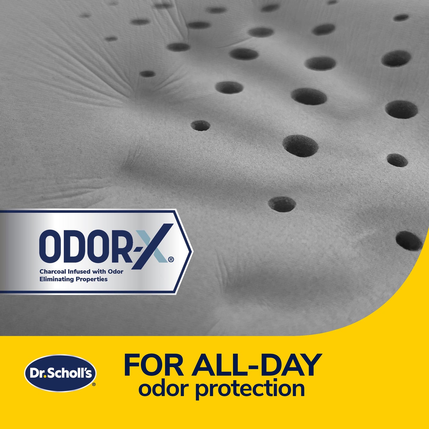 Dr. Scholl's Max Support Charcoal-Infused Lumbar Seat Cushion for Car, Truck, SUV — Black