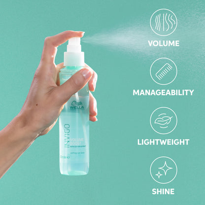 Wella Professionals Invigo Volume Boost Uplifting Care Mist | Added Volume for Fine Hair | Lightweight Care, Shine, Fullness & Light Control | 5.07 Fl Oz