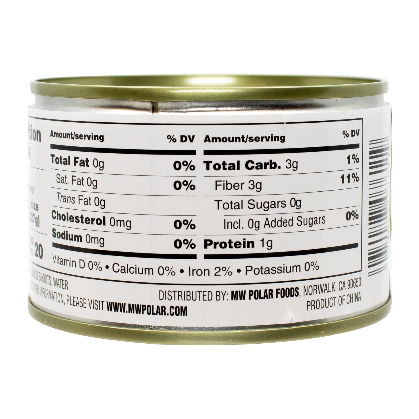 MW Polar Canned Vegetables, Sliced Bamboo Shoots, 8 Oz (Pack Of 12)
