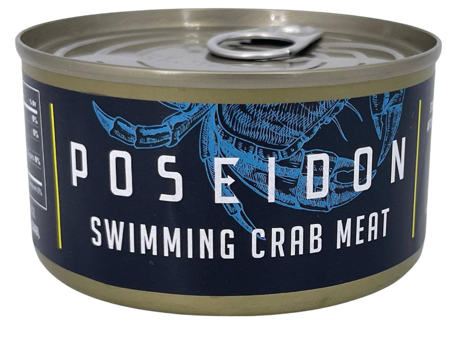 Poseidon Chunk Crabmeat, 6 oz (170g) Can | Premium Quality, Wild-Caught, High-Protein Seafood for Crab Cakes, Soups, and Salads | 11g Protein, Low Carb