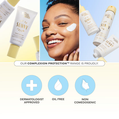 Bondi Sands Sunny Cream SPF 60 Face Lotion, Hydrating + Nourishing Broad Spectrum Daily Sunscreen, Dermatologist-Approved, Oil-Free, 1.69 Fl Oz