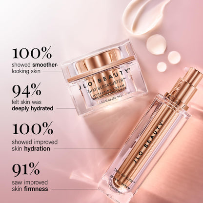JLO BEAUTY Starter Skin Care Kit, 3 Piece Facial Set with Face Wash, Serum & Face Moisturizer, Daily Skin Care Routine For Women, Includes 5 Oz Facial Cleanser, 1.5 Oz Serum, 1.7 Oz Moisturizer Cream