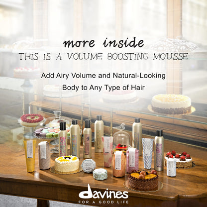 Davines This Is A Volume Boosting Mousse, Add Natural Looking And Airy Volume And Body, For All Hair Types, 8.4 OZ