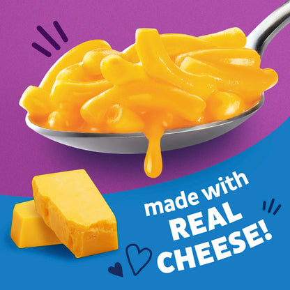 Annie's Macaroni and Classic Cheddar with Organic Pasta, Made with Real Cheese, Dinner Side or Snack, 6 oz (Pack of 12)