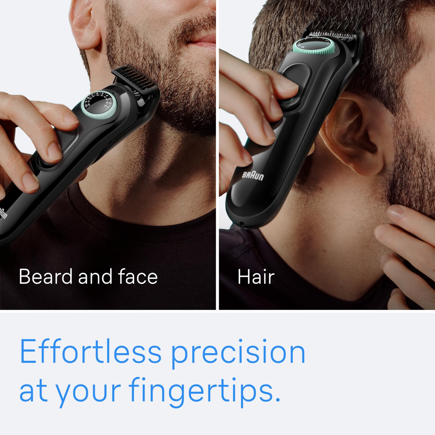 Braun All-in-One Style Kit Series 3 3470, 8-in-1 Trimmer for Men with BeardTrimmer, Ear & NoseTrimmer, Hair Clippers & More, Ultra-Sharp Blade, 40 Length Settings, Washable