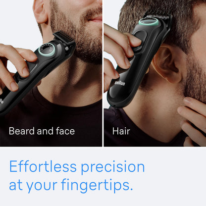 Braun All-in-One Style Kit Series 3 3470, 8-in-1 Trimmer for Men with BeardTrimmer, Ear & NoseTrimmer, Hair Clippers & More, Ultra-Sharp Blade, 40 Length Settings, Washable