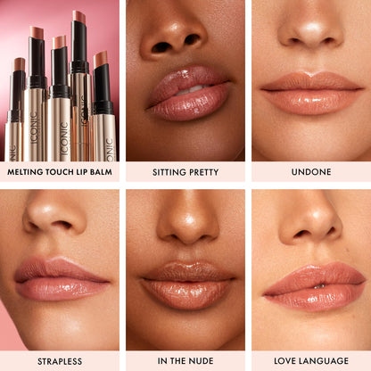 ICONIC LONDON Melting Touch Lip Balm | Hydrating Lip Balm, Non Sticky, Sheer Wash of Colour, Cruelty Free, Vegan Makeup, 3 mL / 0.10 Fl Oz
