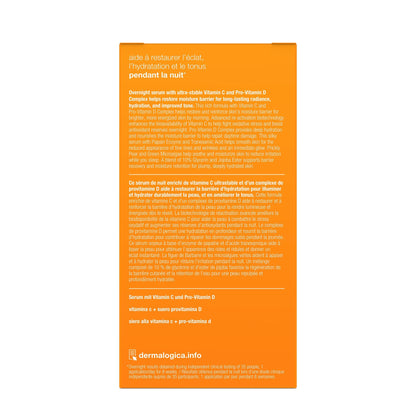 Dermalogica BioLumin-C Night Restore Vitamin C Serum for face, Overnight Skin Hydration and Barrier Repair Serum, 0.85 fl oz