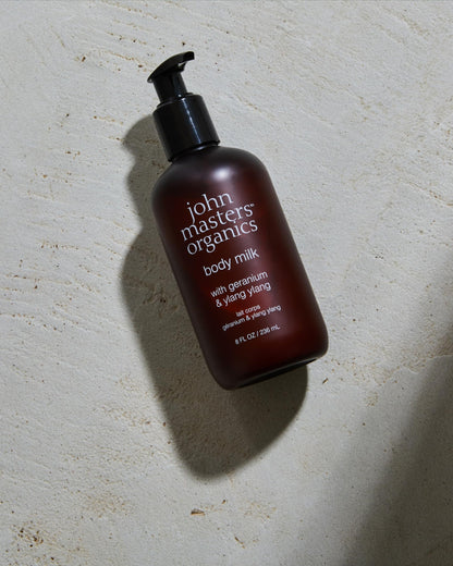 john masters organics Body Milk with Geranium & Ylang Yang