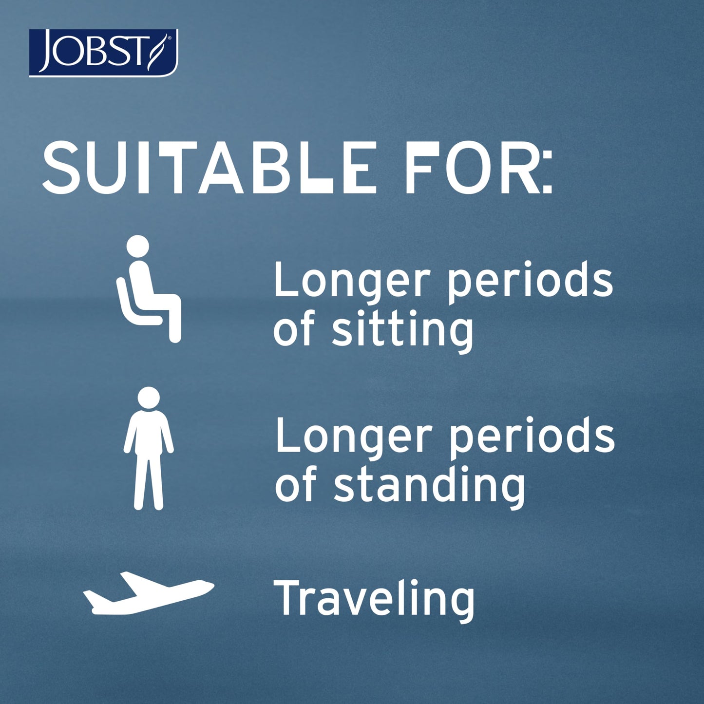 JOBST ACTIVA Sheer 8-15 mmHg Compression Socks Knee High Closed Toe