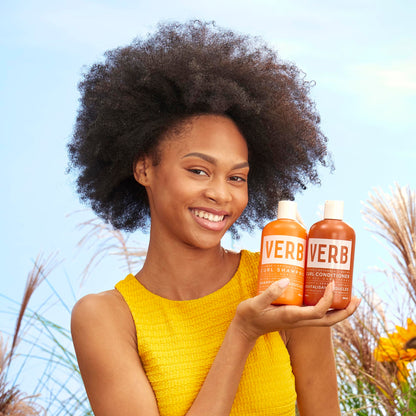 VERB Curl Shampoo + Conditioner Duo - Cleanse and Smooth - Frizz Control + Definition- Vegan, No Parabens or Harmful Sulfates