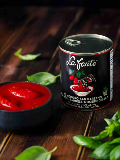 La Fonte San Marzano Whole Peeled Tomatoes PDO 28oz (Pack of 12)