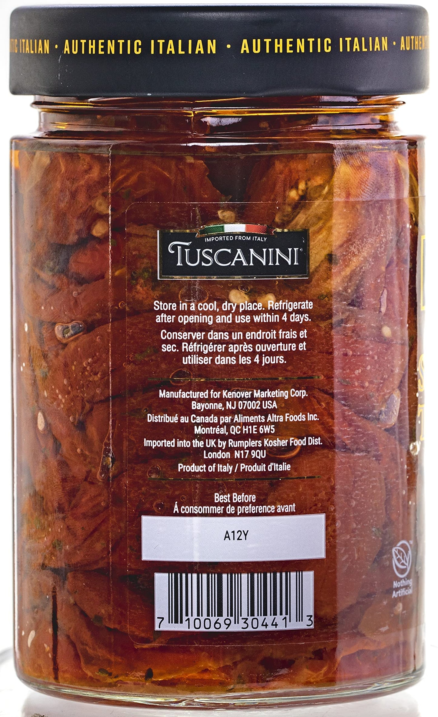 Tuscanini Premium Sun-dried Tomatoes in Olive Oil, 10.6 oz, (3 Pack) Product of Calabria Italy | Julienne Cut | Nothing Artificial | Kosher (including Passover)