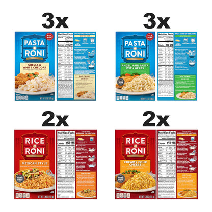Rice-A-Roni Box Favorites Variety Pack, 10 Boxes