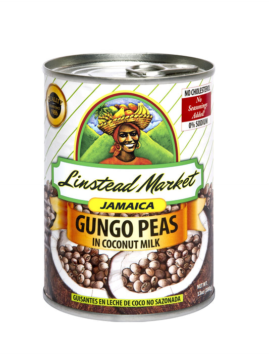 Linstead Market Jamaica Gungo Peas (Pigeon Peas) in Coconut Milk - Unseasoned, 13oz