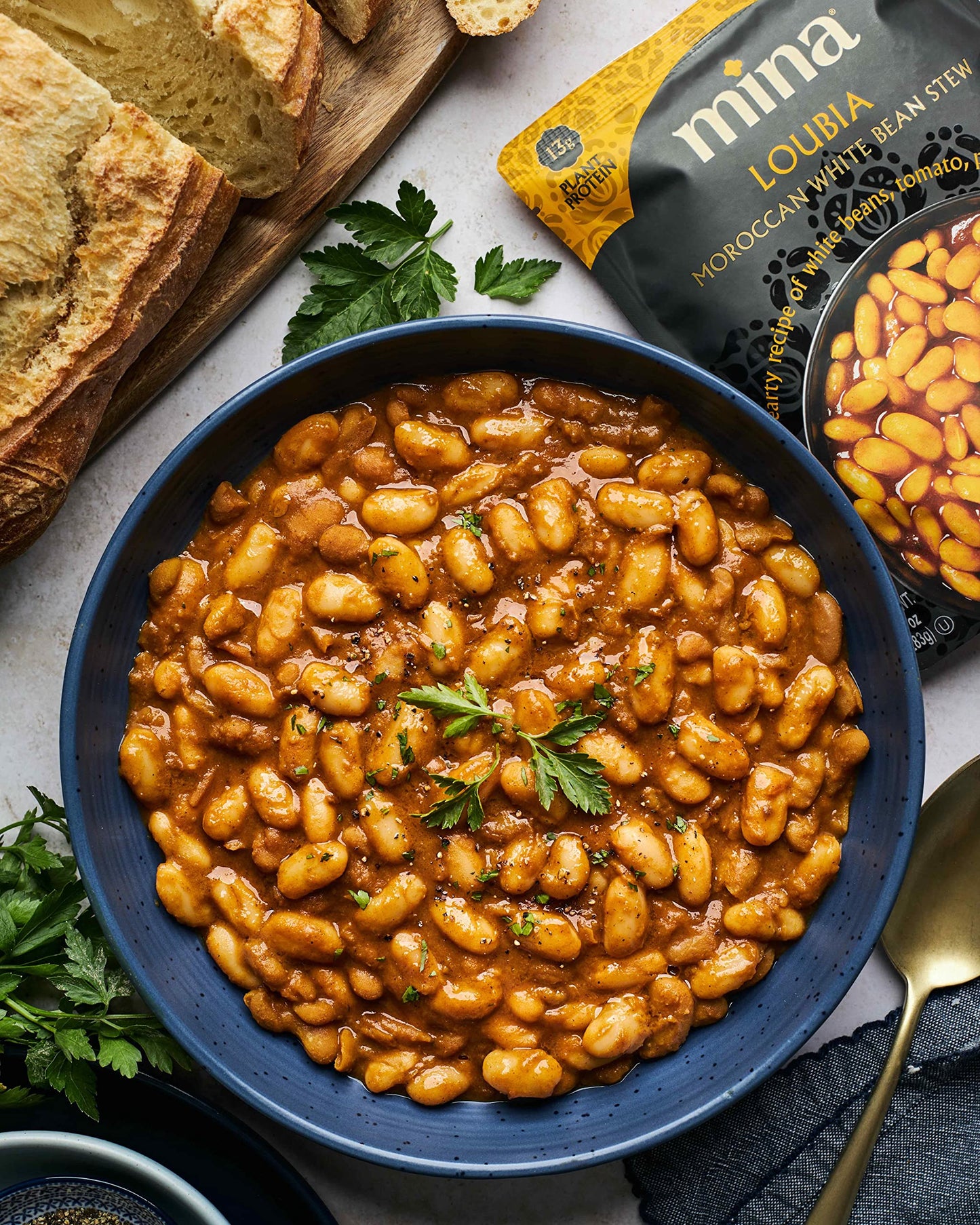 Mina, Loubia Moroccan White Bean Stew, 10 Ounce