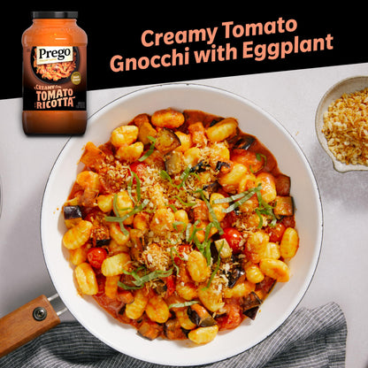 Prego Creamy Tomato Pasta Sauce With Ricotta Cheese, 23.75 oz Jar (6 Pack)