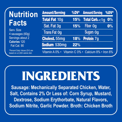 Armour Star Chicken Vienna Sausage, Canned Sausage, 4.6 OZ (Pack of 24)