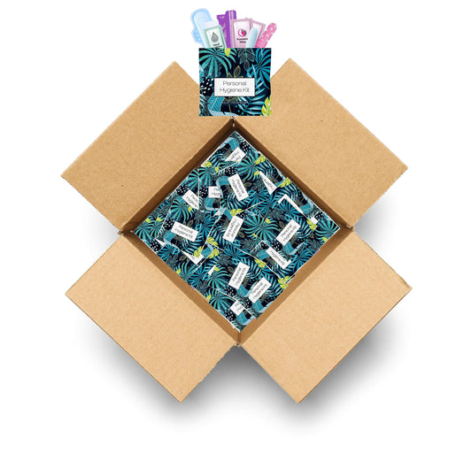 Blue Forest Menstrual Kit All-in-One 50 Pack | Convenience on The Go | Period Kit Pack for Travelling, Tweens & Teenagers or just When You’re Out | Individually Wrapped Feminine Hygiene Product