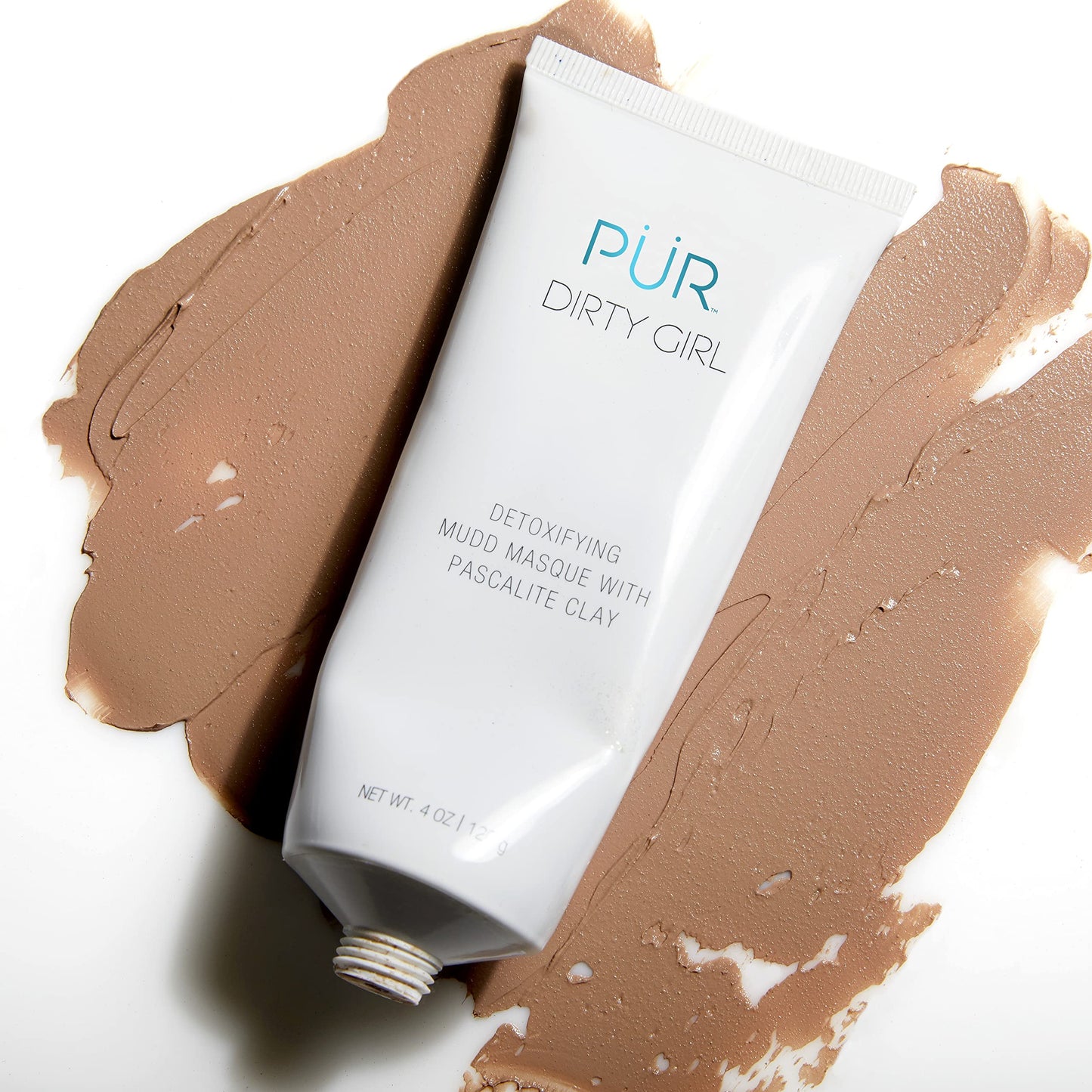 PÜR MINERALS Dirty Girl Detoxifying Mudd Masque with Pascalite Clay, Exfoliates Skin, Improves Skin Texture, Cruelty, Paraben & Gluten Free