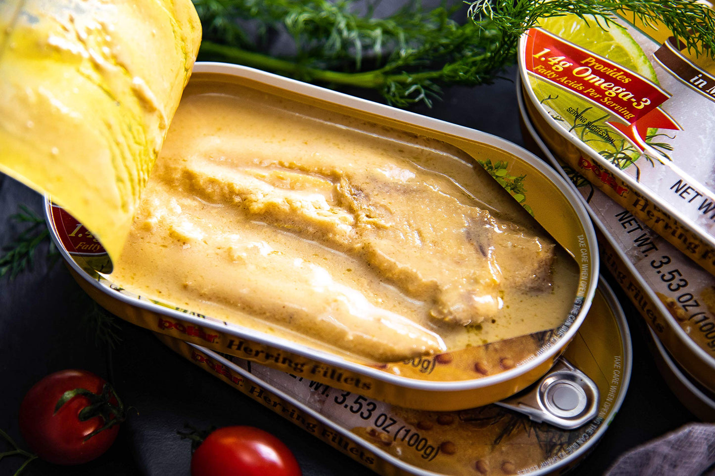 MW Polar Herring in Mustard Sauce, 3.5-Ounce (Pack of 18)