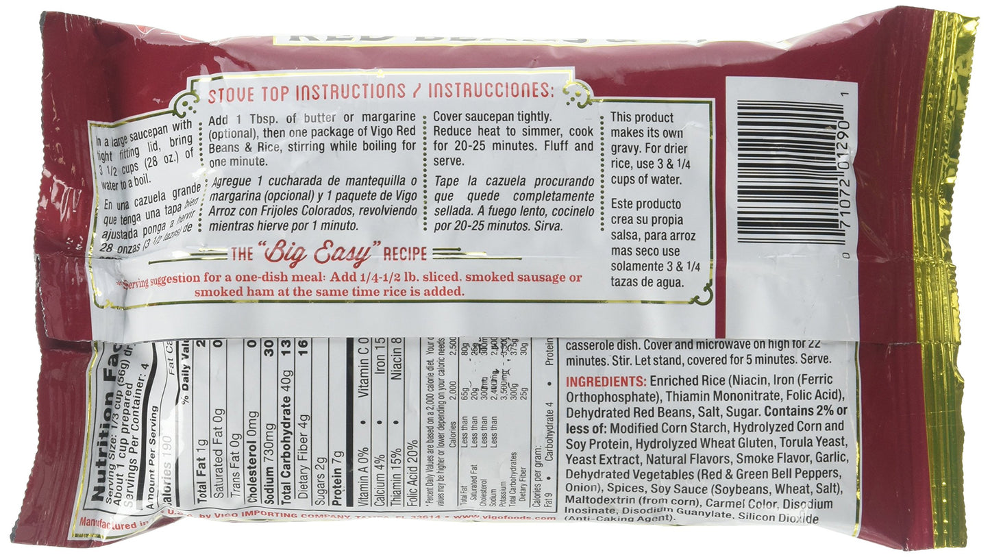 Vigo Red Bean & Rice mix - 8 oz