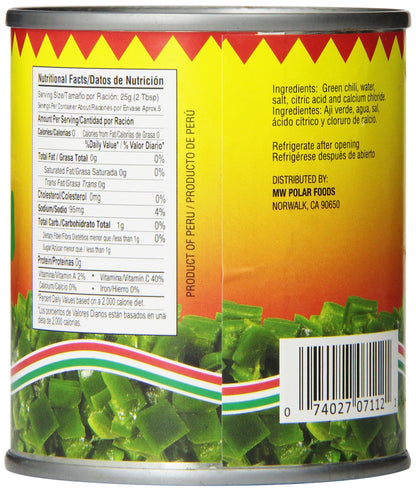Mama Fresca Diced Roasted Green Chili, 7-Ounce (Pack of 24)