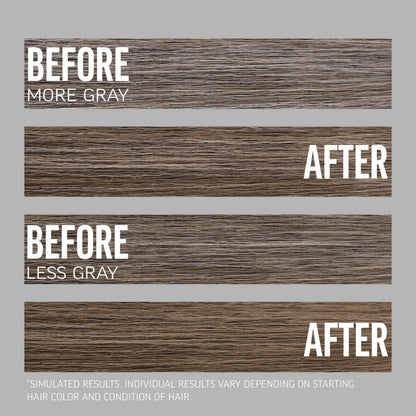 American Crew Undetectable Men's Hair Color |Medium Brown Demi-Permanent Hair Dye | Natural-Looking Gray Coverage for Men, 004 Medium Brown, 1 pack