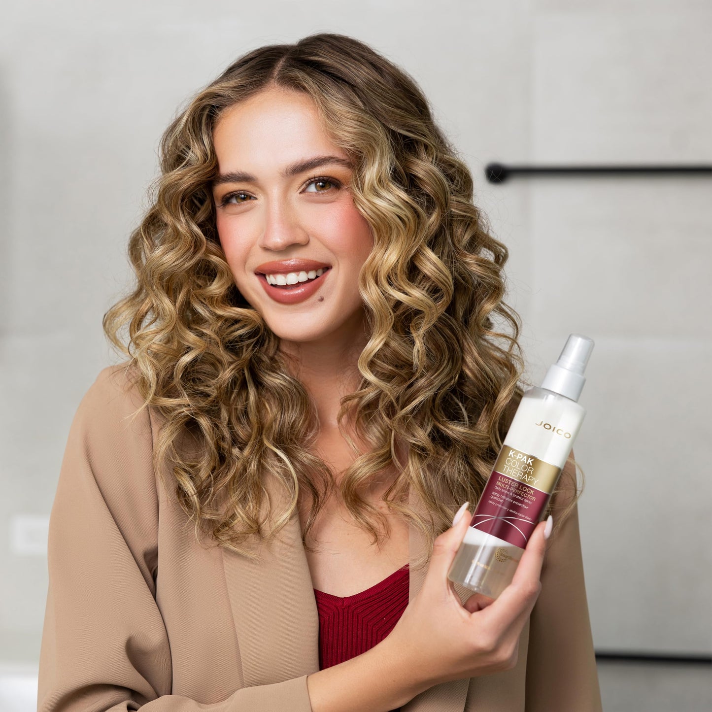 Joico K-PAK Color Therapy Luster Lock Multi-Perfector Daily Shine & Protect Spray | For Color-Treated Hair | Instantly Detangle | Control Frizz | Boost Shine | With African Maketti & Argan Oil