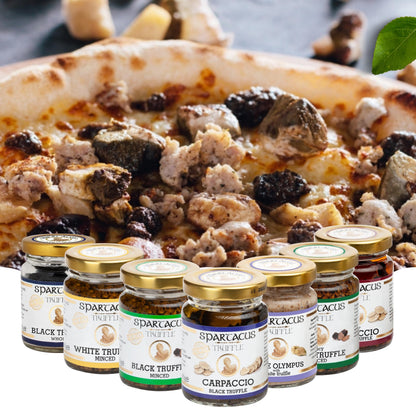 Spartacus Truffle Black Whole Truffle in Olive Oil – Italian Gourmet Delicacy – Authentic Fine Dining Ingredient – Exquisite Black Truffles for Chefs & Food Lovers – Gift Jar