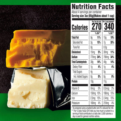 Cracker Barrel Oven Baked Mac and Cheese, 1 Pouch, for Easy Dinner or Dinner Sides, Sharp White Cheddar Flavor, No Artificial Flavors or Dyes, 12.3 oz