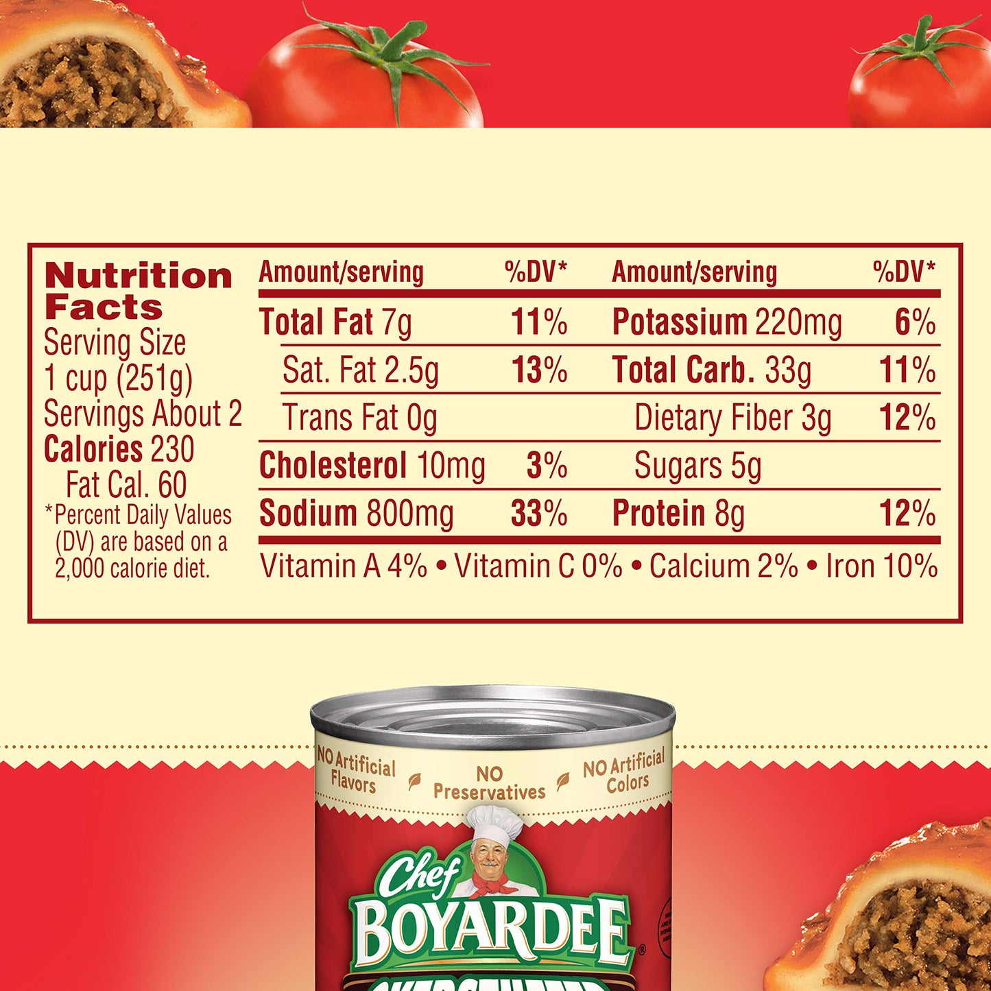 Chef Boyardee Overstuffed Beef Ravioli, 15 Oz Can